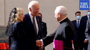 President Biden Arrives In Vatican City For Meeting With Pope Francis