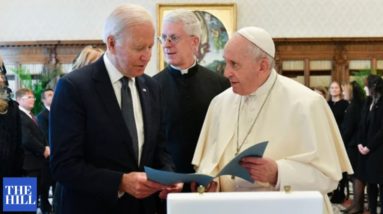 President Biden Has Private Audience With Pope Francis At The Vatican