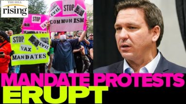 NYC First Responders PROTEST Vax Mandate. DeSantis Offers Police $5000 To Move To FL, Jabbed Or Not