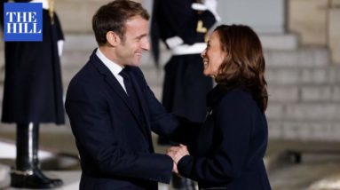 Kamala Harris Touts Succesful Meeting with French President Macron In Paris