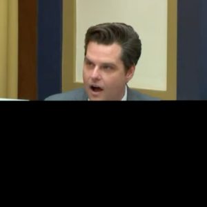 PITCH BLACK: Lights Suddenly Go Out On Matt Gaetz During Rant On Justice Department