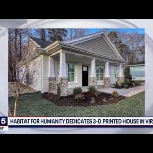 Habitat for Humanity dedicates first-ever 3D printed home to Virginia family | FOX 5 DC