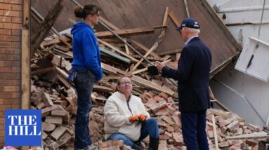 Biden Surveys Damage In Kentucky Following Deadly Tornadoes