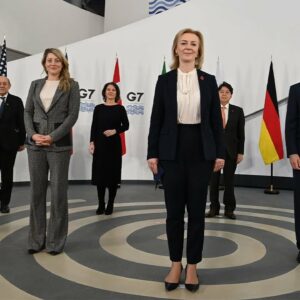 Secretary Of State Blinken Takes ‘Family Photo’ With G7 Foreign Ministers