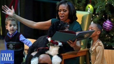 Christmas Flashback: Michelle Obama Reads "Twas The Night Before Christmas" To Children