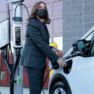Kamala Harris Rolls Out Plan For Electric Vehicle Charging Network