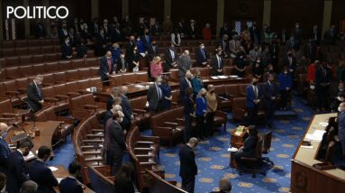 Pelosi calls for a moment of silence on the House floor in memory of 800k U.S. covid deaths