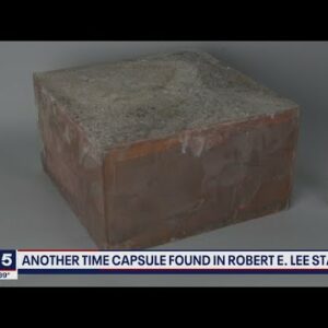 Second time capsule found in Robert E. Lee statue | FOX 5 DC