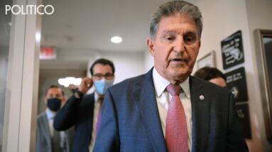 Manchin sounds in absolutely no rush to move ahead on the social spending bill.