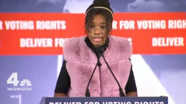 MLK's Granddaughter Calls for Passage of Voting Rights Legislation | NBC4 Washington