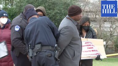 BREAKING: Rep. Jamaal Bowman Arresting During Voting Rights Protest