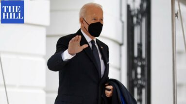 Biden Returns To White House, Doesn't Answer Reporters' Question On Russia-Ukraine Tensions