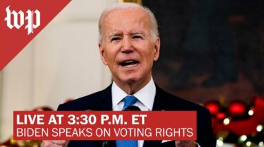 LIVE at 3:30 p.m. ET | Biden, Harris give voting rights speeches