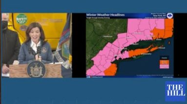 NY Gov Warns Against Unnecessary Driving Amid Massive Winter Storm Set To Hit Northeastern US