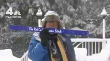 Pat Collins Measures Two-Snow-Stick-Storm Event | NBC4 Washington
