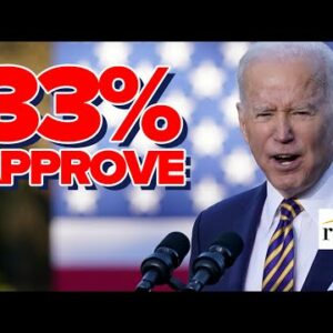 ROCK BOTTOM: Biden Sees Approval SINK To 33%, Support Among Dems Slips 12% Pts From November