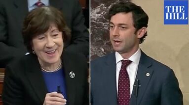 Ossoff And Collins Clash On Senate Floor Over Her Past Support For Voting Rights Legislation