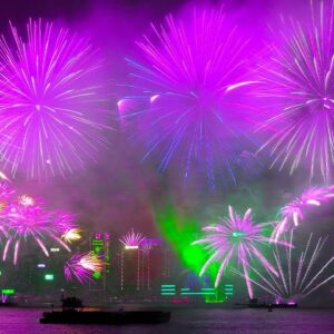 WATCH: Hong Kong Celebrates The New Year With A Fireworks Display