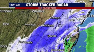 WATCH LIVE | STORM TRACKER RADAR: Snow Sweeps Across DC Region | FOX 5 DC