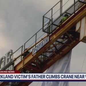 Parkland shooting father climbs crane near White House to mark 4 years since killings | FOX 5 DC