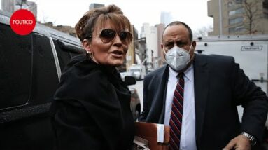 Palin’s attorney speaks to reporters after court rejects libel case against New York Times