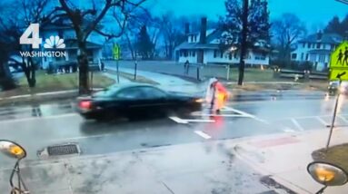 Maryland Crossing Guard Saves Student From Oncoming Car | NBC4 Washington