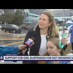 Supports back 10-year-old girl suspended for not wearing mask to class in Fairfax County
