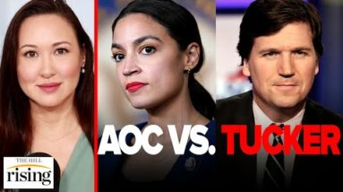 AOC MELTS DOWN Over Tucker Carlson, Calls Him VIOLENT And UNSAFE: Kim Iversen