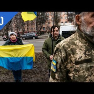 ‘He will be stopped’: Ukrainians vow to stand up to Putin