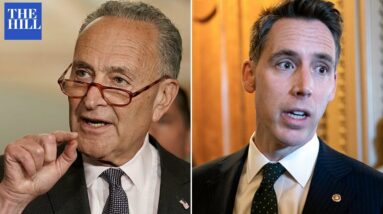 'Supremely Reckless': Schumer Slams Hawley For Slowing Defense Nominees Amid Russia-Ukraine Conflict