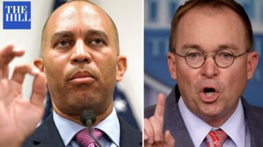'You Passed The GOP Tax Scam': Jeffries Spars With Mulvaney Over Trump Tax Cuts