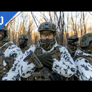 Ukrainian forces prepare for war in ghost town near Chernobyl
