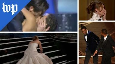 A history of unscripted moments at the Oscars