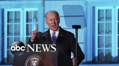 Biden declares that Putin 'cannot remain in power'
