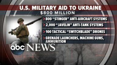 Biden outlines $800M aid package to Ukraine l GMA