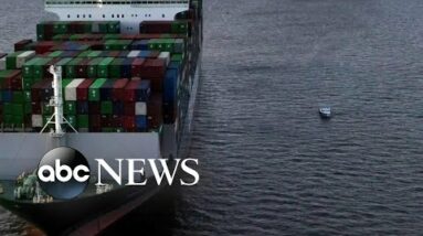 Cargo ship runs aground in Maryland