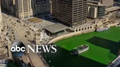 Chicago River turns green for St. Patrick's Day
