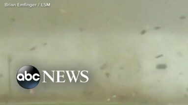 Dramatic video of Texas twisters
