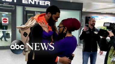Former college basketball star returns home from Ukraine