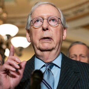 Reporter Asks McConnell Point Black If GOP Attacks On Biden Amid Russia-Ukraine War Are Fair