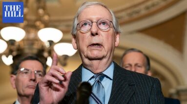 Reporter Asks McConnell Point Black If GOP Attacks On Biden Amid Russia-Ukraine War Are Fair