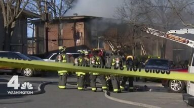 Massive Apartment Fire Displaces Dozens in Maryland | NBC4 Washington