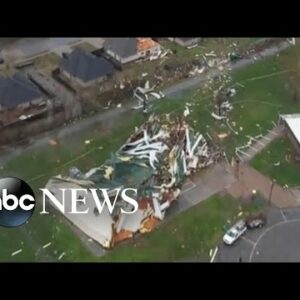 Powerful tornado tears through Springdale, Arkansas