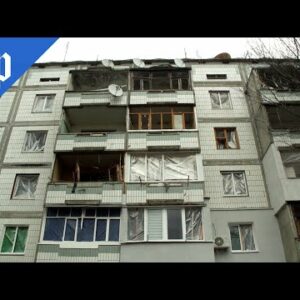 Fighting in Ukraine rocks a building, leaving homes destroyed and residents abandoned