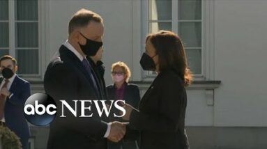 Sign of support for Ukraine and the NATO alliance as VP Harris meets with US allies
