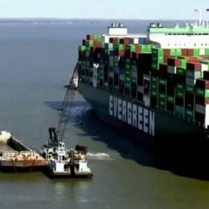 Tugboats Try to Pull Stuck ‘Ever Forward' Ship Out of Mud | NBC4 Washington