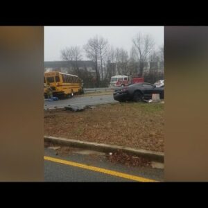 Charles County Public School bus with students aboard involved in crash | FOX 5 DC