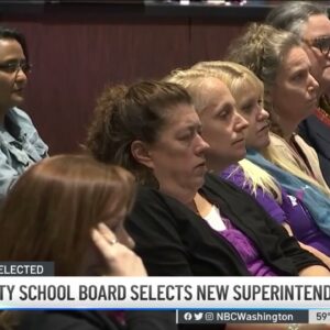 Fairfax County School Board Selects New Superintendent Amid Student Protests | NBC4 Washington