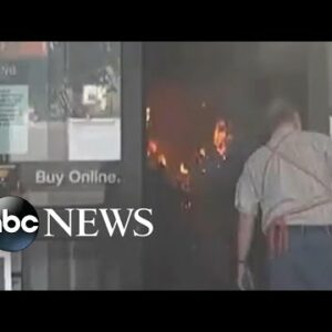 Dramatic footage shows fire raging at Home Depot in San Jose