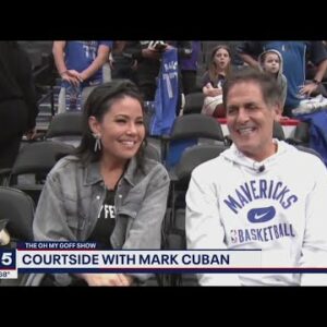 FOX 5's Angie Goff sits courtside with Mark Cuban | FOX 5 DC